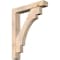 Ekena Millwork Merced Block Smooth Bracket w/ Offset Brace, Douglas Fir, 5 1/2"W x 30"D x 38"H BKT0604X30X38MRC05SDF - alternate 1